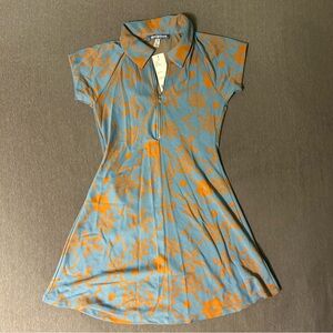 Urban Outfitters, Small, Blue and Orange Dress